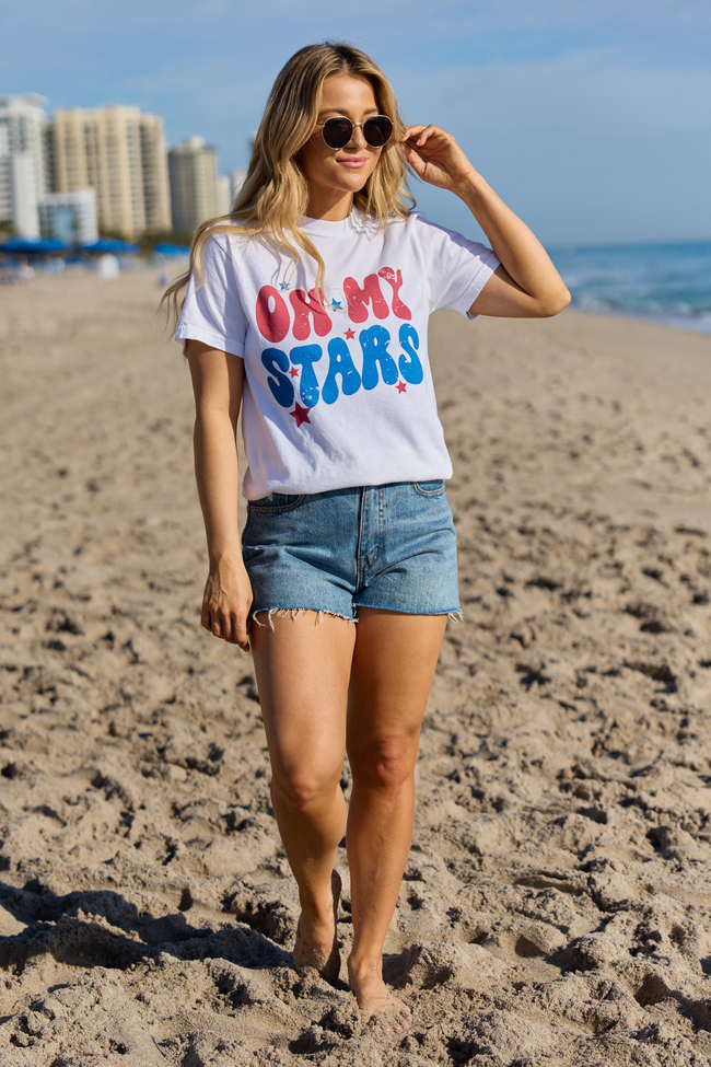 Oh My Stars White Comfort Colors Graphic Tee