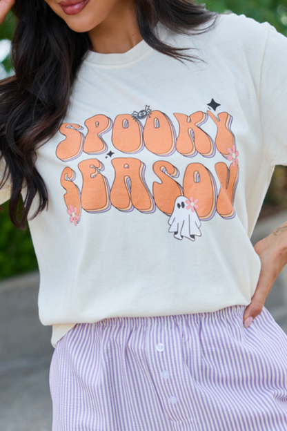 Spooky Season Ivory Graphic Tee