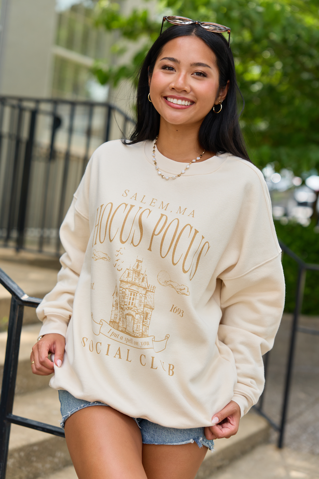 Hocus Pocus Cream Graphic Sweatshirt