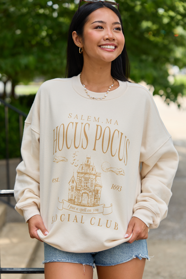 Hocus Pocus Cream Graphic Sweatshirt