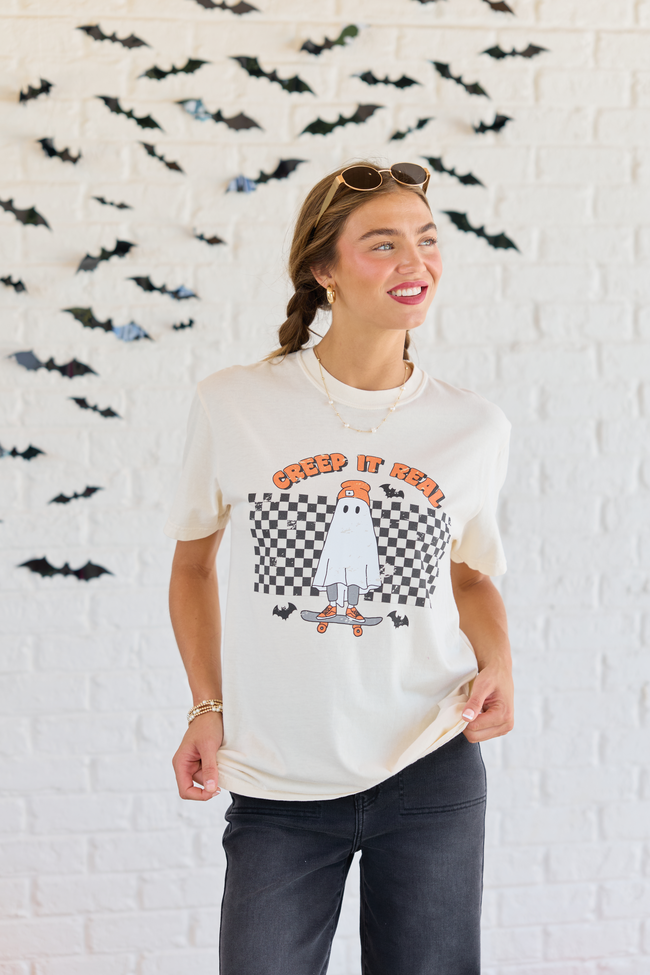 Creep It Real Ivory Graphic Tee