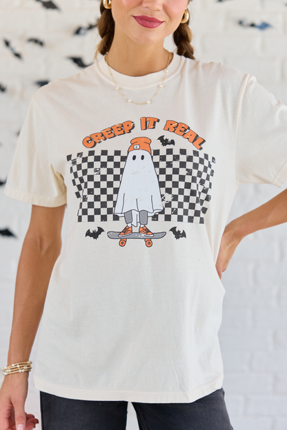 Creep It Real Ivory Graphic Tee
